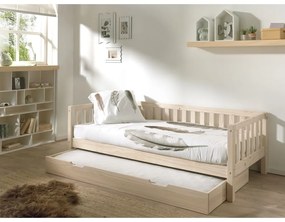 Pat pentru copii 90x200 cm în culoare naturală Fritz - Vipack