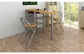 240096 vidaXL Set masă și scaune / bucătărie / bar mic dejun, lemn