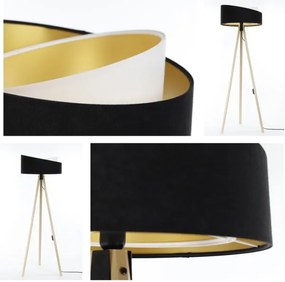 Lampadar GALAXY 1xE27/60W/230V negru/bej