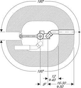 Instalatie cada cu preaplin si sifon crom lucios, Geberit