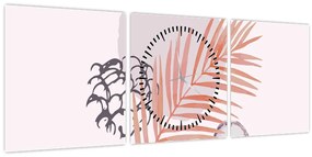 Tablou - Minimalism violet N⁰3 (cu ceas) (90x30 cm)