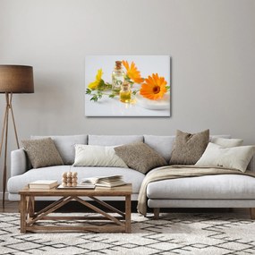 Tablou cu flori portocalii (70x50 cm)