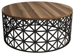 Măsuță de cafea Silvia (Nuc + Negru). 1071924