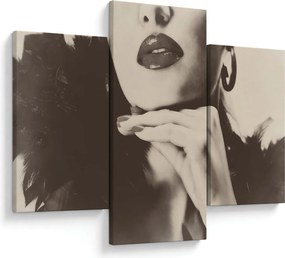 Tablou - Vintage, poza unei femei (90x60 cm)