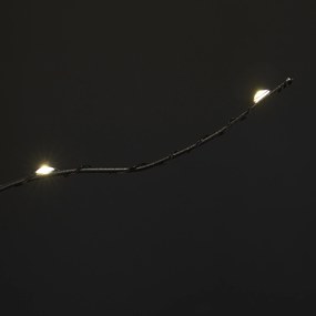 Lampă de podea neagră în formă de brad 200 cm cu LED integrat IP44 - Vixen