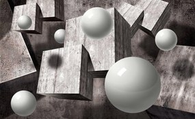 Fototapet - 3D mingi (254x184 cm)