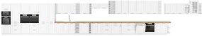 Raft de bucătărie superioară Lucid 30 G 72 ZAK (alb + alb). 1041070