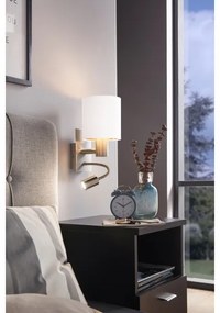 Eglo 96484 - Lampă LED flexibilă PASTERI 1xE27/40W+LED/3,8W albă