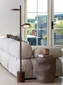 Lampadar LED din lemn de frasin maro Okinawa