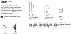 Lampa LED tip stalp iluminat exterior HUB PT H110