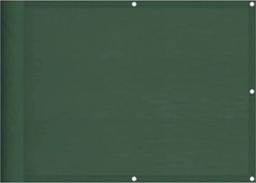 vidaXL Paravan de balcon verde închis 75x800 cm 100% poliester oxford