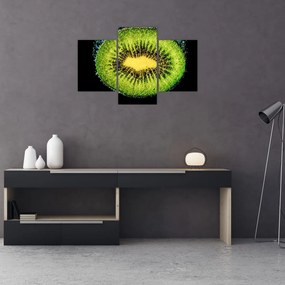 Tablou - detailu cu kiwi în apă (90x60 cm)