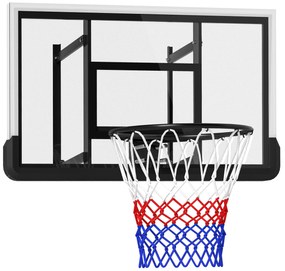 SPORTNOW Coș de baschet pentru montare pe perete, coș amortizant, placă spate rezistentă la rupere, Negru | Aosom Romania