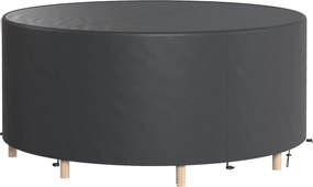 Outsunny Husă protecție pentru mobilier de grădină, rezistentă la iarnă, impermeabilă, anti-UV, prelată 420D țesătură Oxford Ø214x70Hcm Negru | Aosom Romania