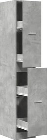 vidaXL Dulap de farmacie, gri beton, 30x41x174,5 cm, lemn prelucrat