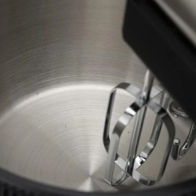 Mixer cu bol Royalty Line cu bol RL-HM19015, 700W, 6 palete, 3 L, Turbo, 5 viteze, Negru/Inox