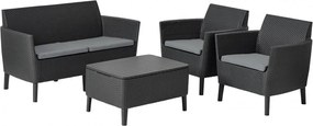 Set de mobilier de grădină SALEMO 2 grafit