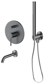 Set baterie cadă-duș Oltens Molle 34100400, pipă baterie Oltens Molle 39100400, 39304400, 37102400, 37200400
