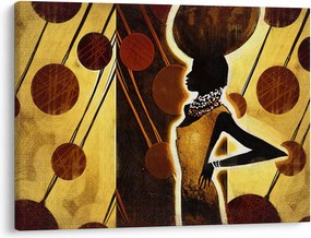 Tablou cu pictură artistică străveche (70x50 cm)