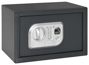 vidaXL Seif digital cu blocare Gri închis 20 x 31 x 20 cm Oțel