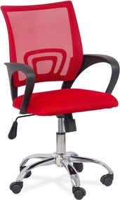 Scaun de birou din mesh OFF 619 rosu