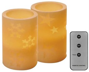 SET 2x decorațiune LED de Crăciun 2xLED/2x2AA + telecomandă