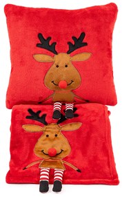 Pătură de Crăciun 4Home Happy Reindeer, 150 x 200cm