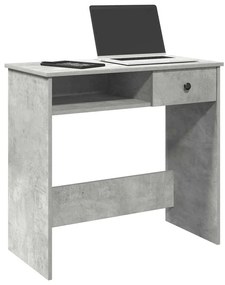 vidaXL Birou, gri beton, 80 x 40 x 75 cm, PAL