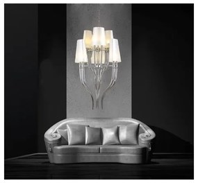 Azzardo AZ0173 - Lustră pe lanț DIABLO 12xE14/11W/230V alb