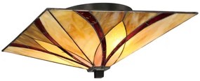 Elstead QZ-ASHEVILLE-F - Plafonieră Tiffany ASHEVILLE 2xE27/60W/230V