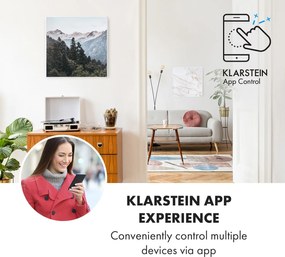 Klarstein Wonderwall Air Art Smart, încălzitor cu infraroșu, 60 x 60 cm, 350 W, aplicație, munte