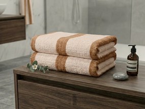 Prosop cu uscare rapida VELMORA 70x140 cm maro, 100% microfibra