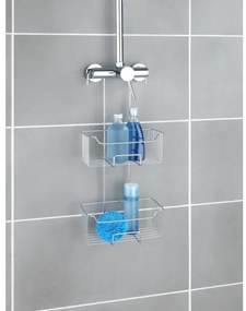 WENKO 24758100 - Poliță de duș MILO 25x55 cm argintie/transparentă