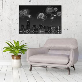 Tablou - Artificii in Miami (90x60 cm)