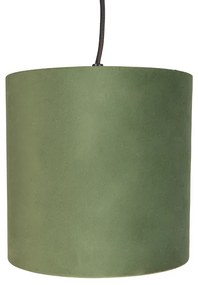 Lampă suspendată cu 5 nuanțe de catifea colorate 20 cm - Cava