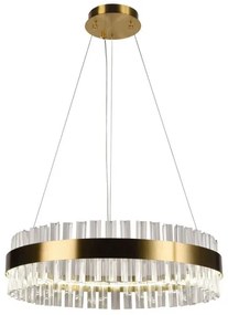 Lustră LED dimabilă de cristal pe cablu Brilagi HALO LED/40W/230V + telecomandă