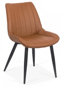 Scaun dining piele ecologica BUC 203 maro