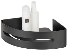 Raft pentru baie negru mat de colț autoadeziv din metal Bivio – Wenko