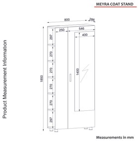 Set mobilier pentru hol Mery (Alb). 1071701