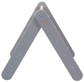 Triunghi Pikler de cățărat gri din lemn de pin 46x87x60 cm Montessori – Meowbaby