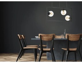 Lustră pe cablu REY 3xE27/7W/230V neagră Klausen 103002