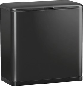 HOMCOM Pubelă 8 L cu Capac din Oțel Inoxidabil, Suspendată sau de Sine Stătătoare, 29,7x17,4x30 cm, Negru | Aosom Romania