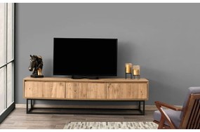 Comodă TV cu aspect de lemn de pin Kalune Design Tilsim, lungime 180 cm, natural