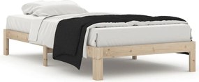 vidaXL Cadru de pat, 100x200 cm, lemn masiv de pin