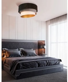 Plafonieră Duolla DEVON 1xE27/40W/230V d. 45 cm negru/gri/bej