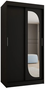 Dulap de haine 100 cm Lulu (Negru). 1125967