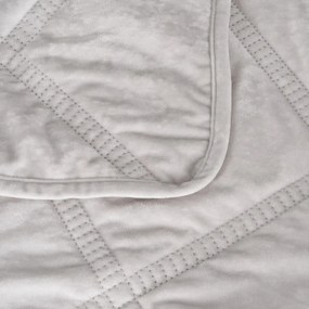 Cuvertură crem matlasată din catifea 180x260 cm – Ixia