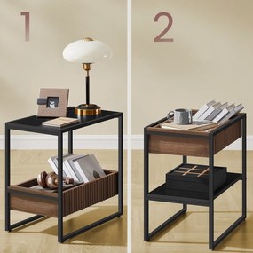 Măsuță auxiliară E1082 BK, negru