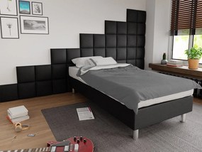 Panou de perete tapițat Pazara 30x30 (piele ecologică soft 011 (Negru). 1054238