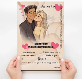 DUBLEZ | Tablou cu mesaj de dragoste - For my love